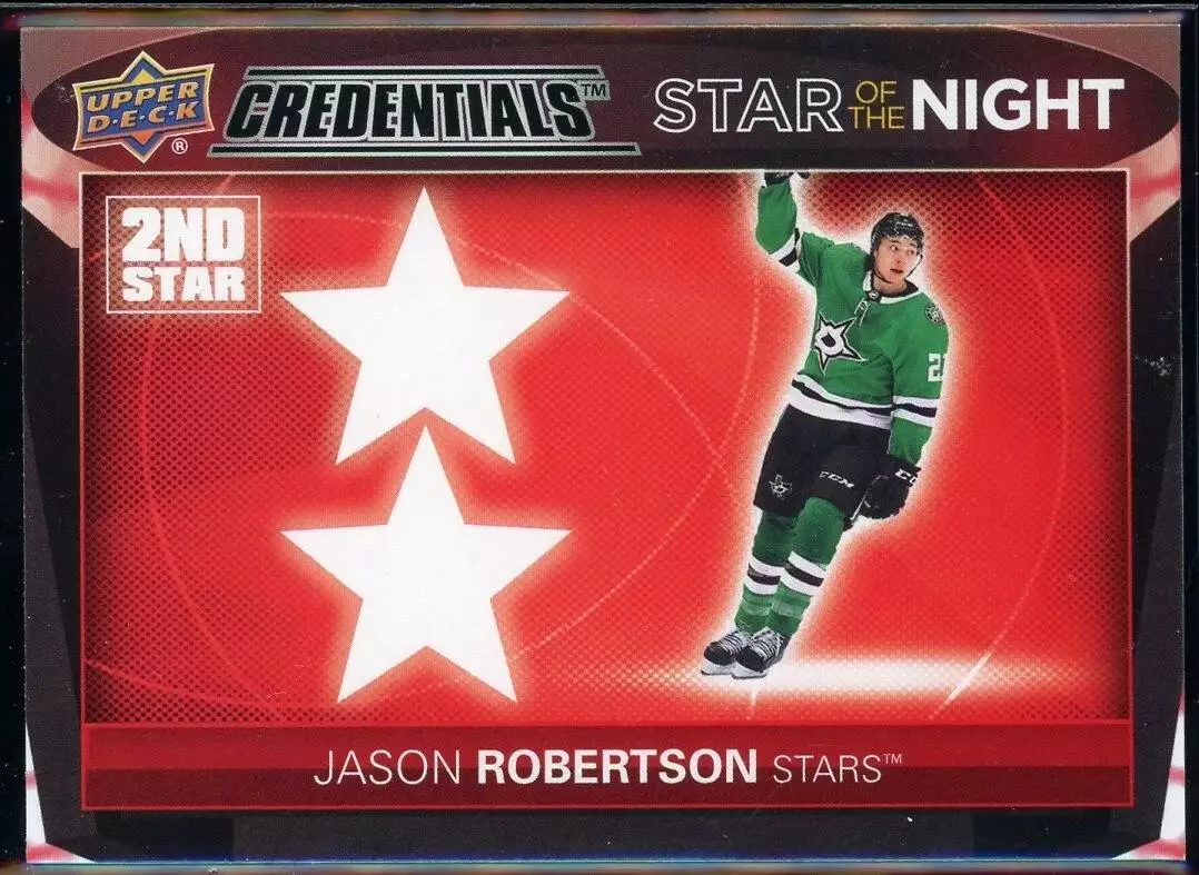 2021-22 Upper Deck Credentials 2nd Star of the Night #2S9 Jason Robertson