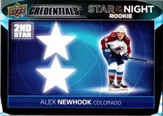 2021-22 Upper Deck Credentials 2nd Star of the Night Rookies #2SR1 Alex Newhook