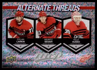 2023-24 Upper Deck MVP Alternate Threads #AT16 Larkin/Seider/Husso