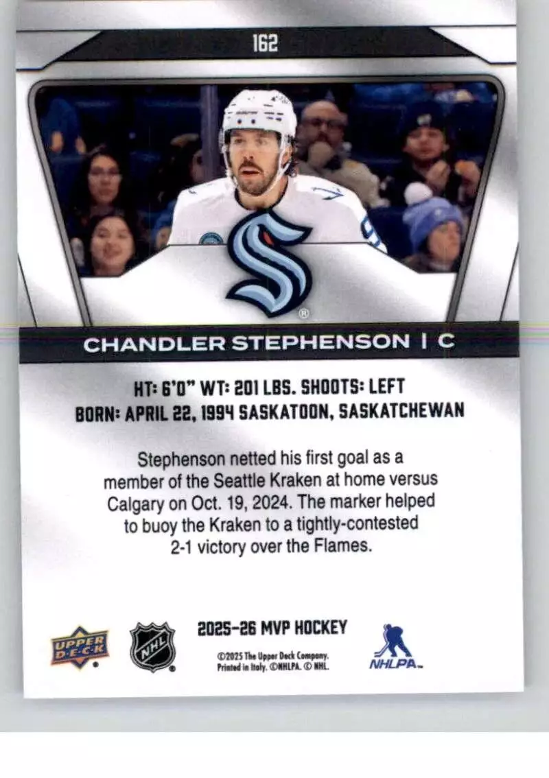 2025-26 Upper Deck MVP #162 Chandler Stephenson 1