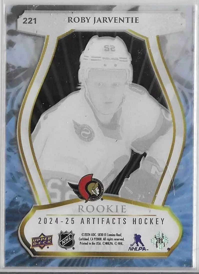 2023-24 Artifacts Clear Cut Rookies #221 Roby Jarventie 1