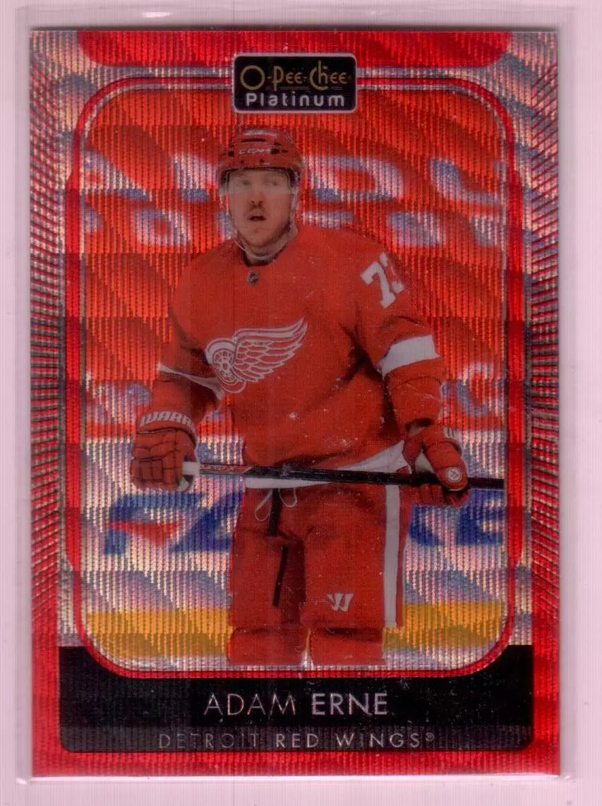 2021-22 O-Pee-Chee Platinum Red Surge #192 Adam Erne