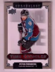2018-19 Chronology Time Capsules #TC2 Peter Forsberg \открытая
