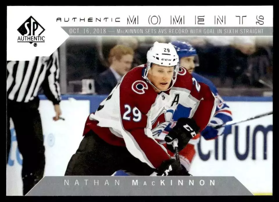 2018-19 SP Authentic #112 Nathan MacKinnon AM