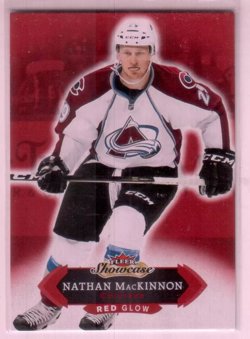 2016-17 Fleer Showcase Red Glow #87 Nathan MacKinnon