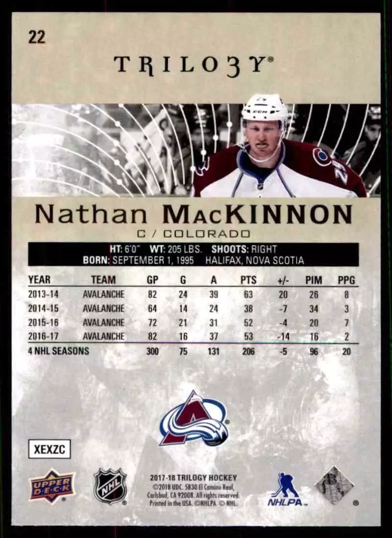 2019-20 Upper Deck Allure #42 Nathan MacKinnon 1