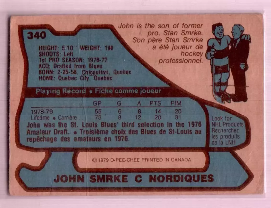1979-80 O-Pee-Chee #340 John Smrke 1