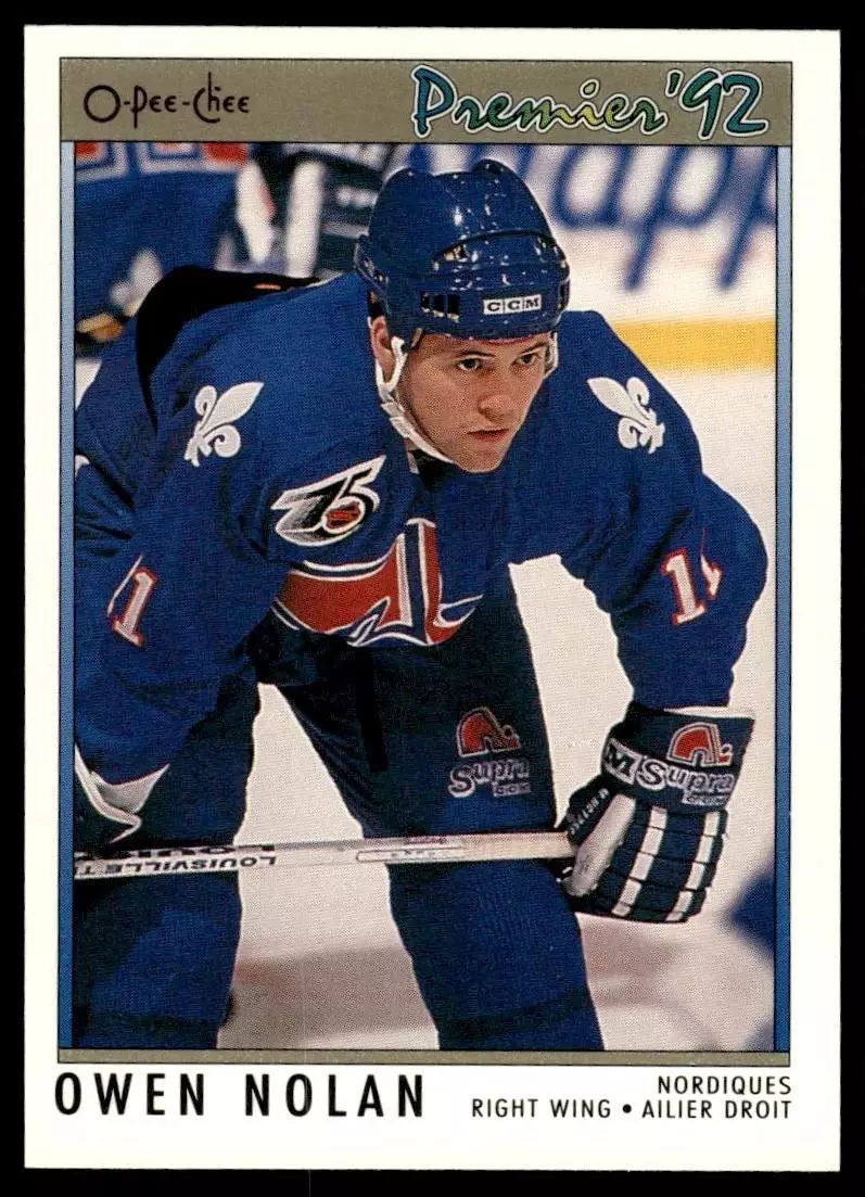 1991-92 OPC Premier #193 Owen Nolan