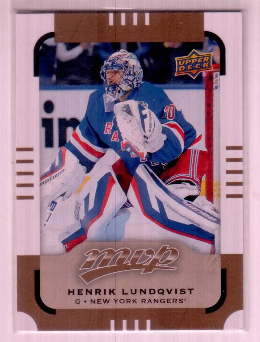 2015-16 Upper Deck MVP #139 Henrik Lundqvist SP