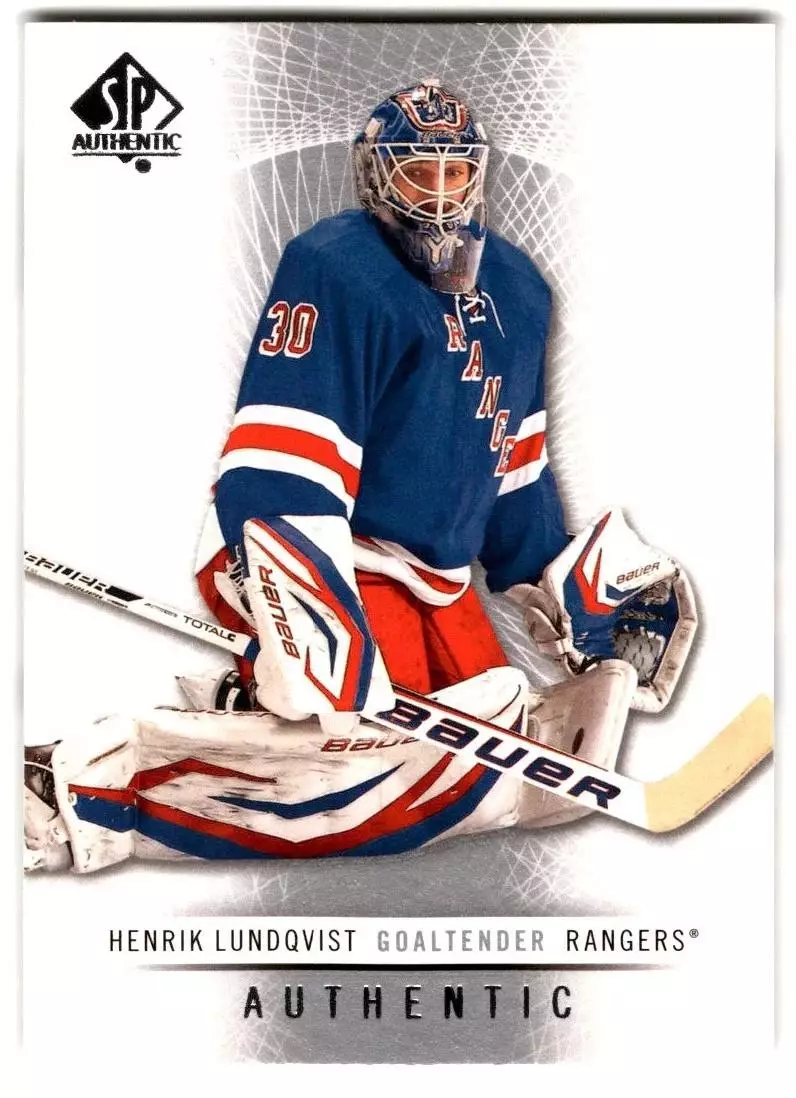 2012-13 SP Authentic #29 Henrik Lundqvist