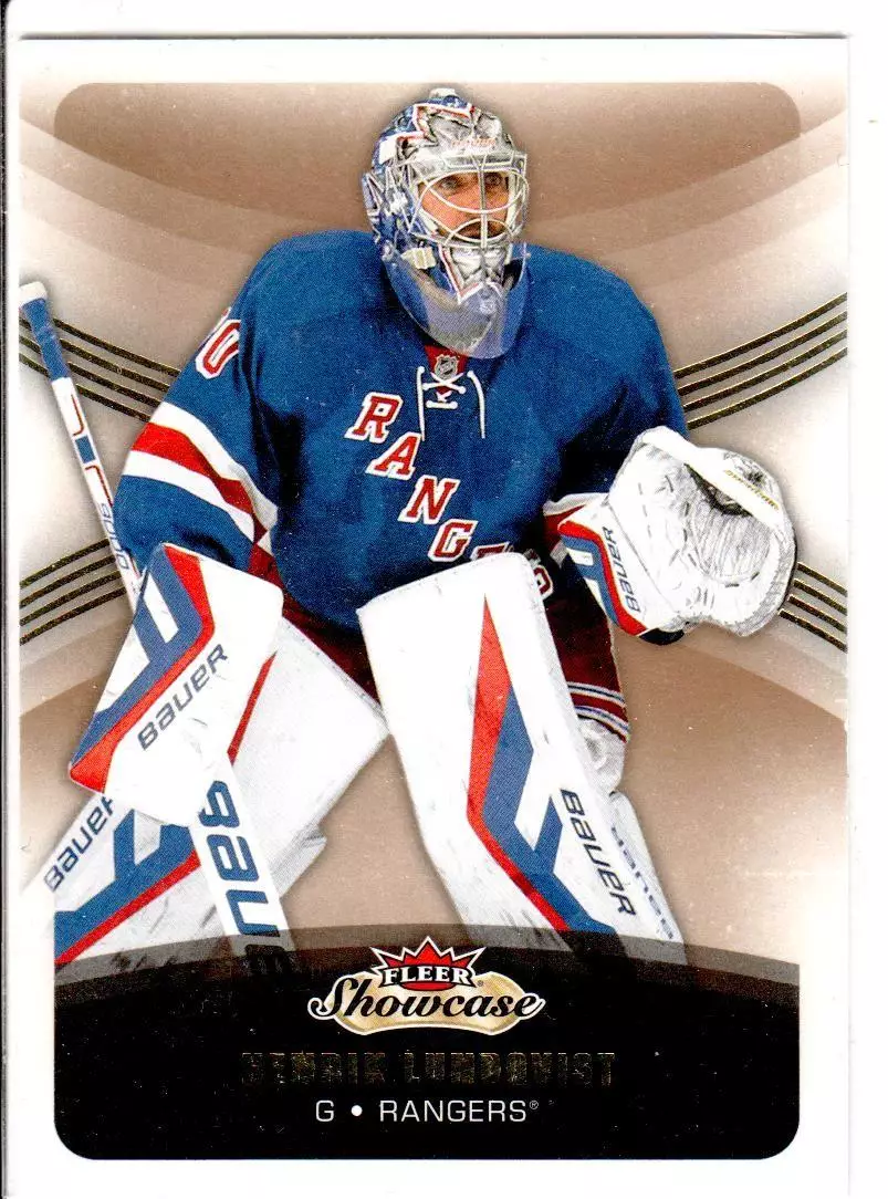 2015-16 Fleer Showcase #71 Henrik Lundqvist