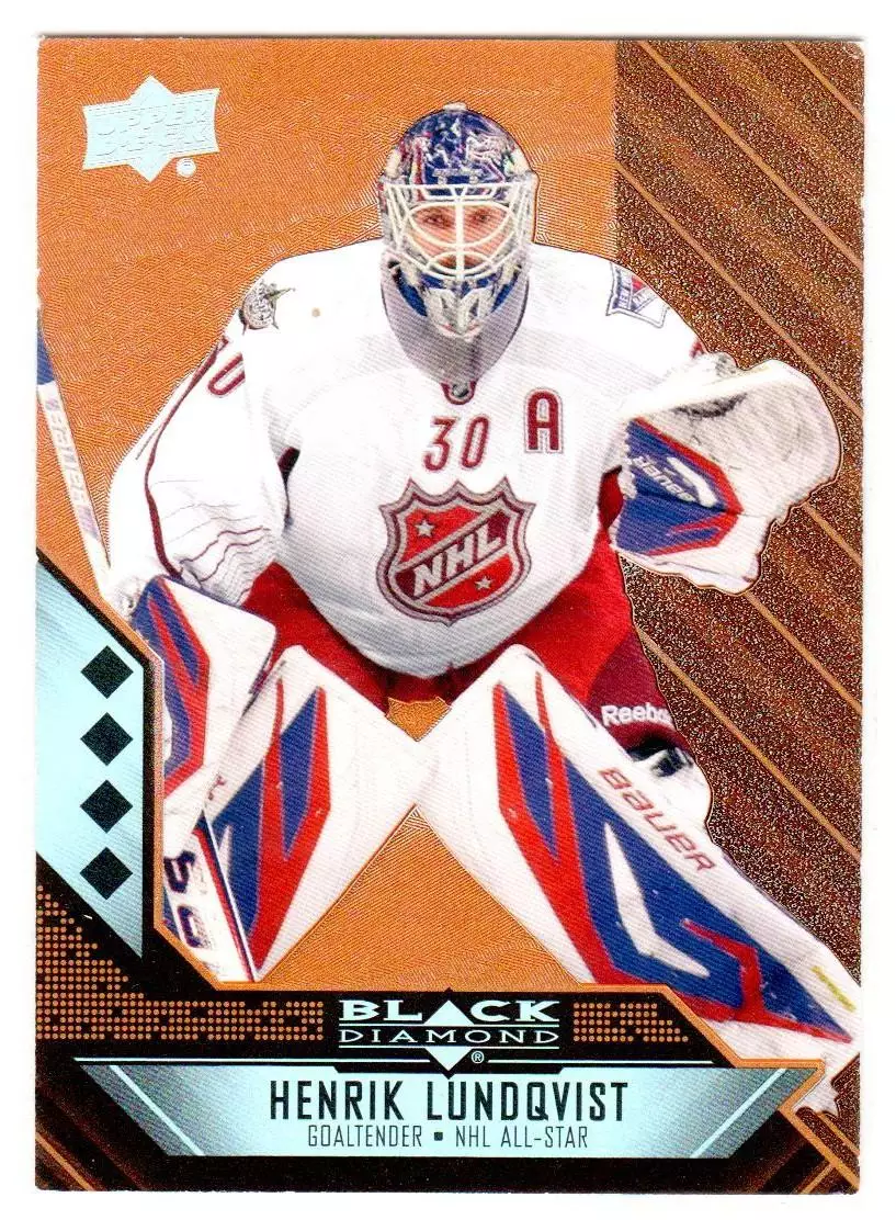 2014-15 Black Diamond Orange #217 Henrik Lundqvist AS
