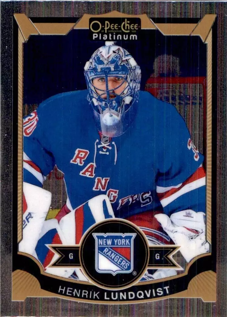 2015-16 O-Pee-Chee Platinum #100 Henrik Lundqvist