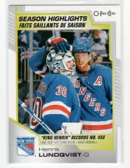 2020-21 O-Pee-Chee #597 Henrik Lundqvist SH