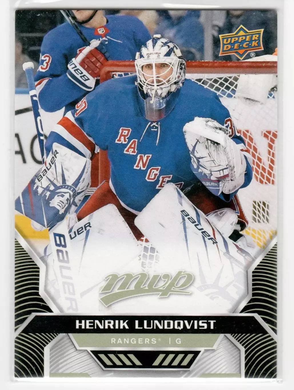 2020-21 Upper Deck MVP #70 Henrik Lundqvist