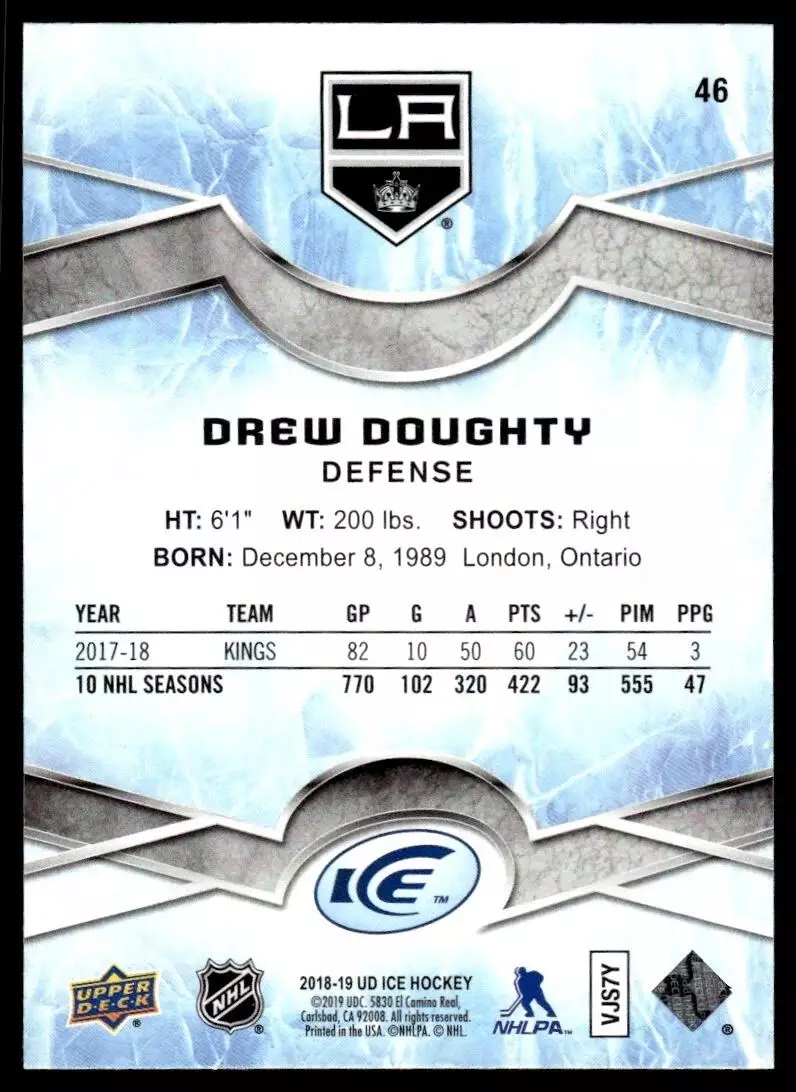 2018-19 Upper Deck Ice Green #46 Drew Doughty 1