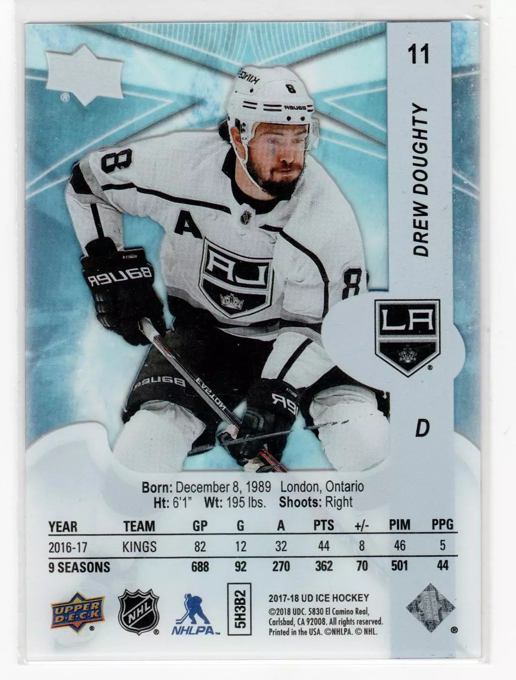 2017-18 Upper Deck Ice #11 Drew Doughty 1