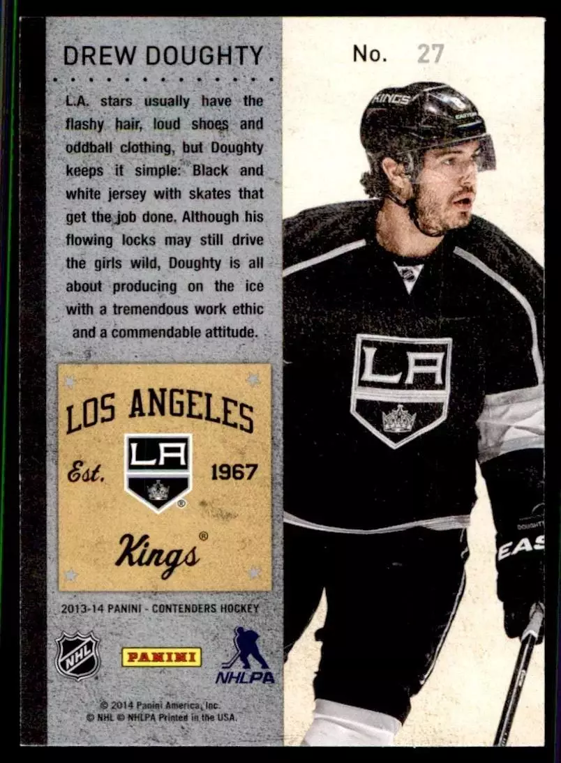 2013-14 Panini Contenders #27 Drew Doughty 1