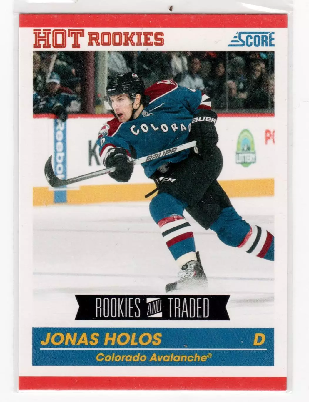 2010-11 Score #597 Jonas Holos RC\Lokomotiv Yaroslavl