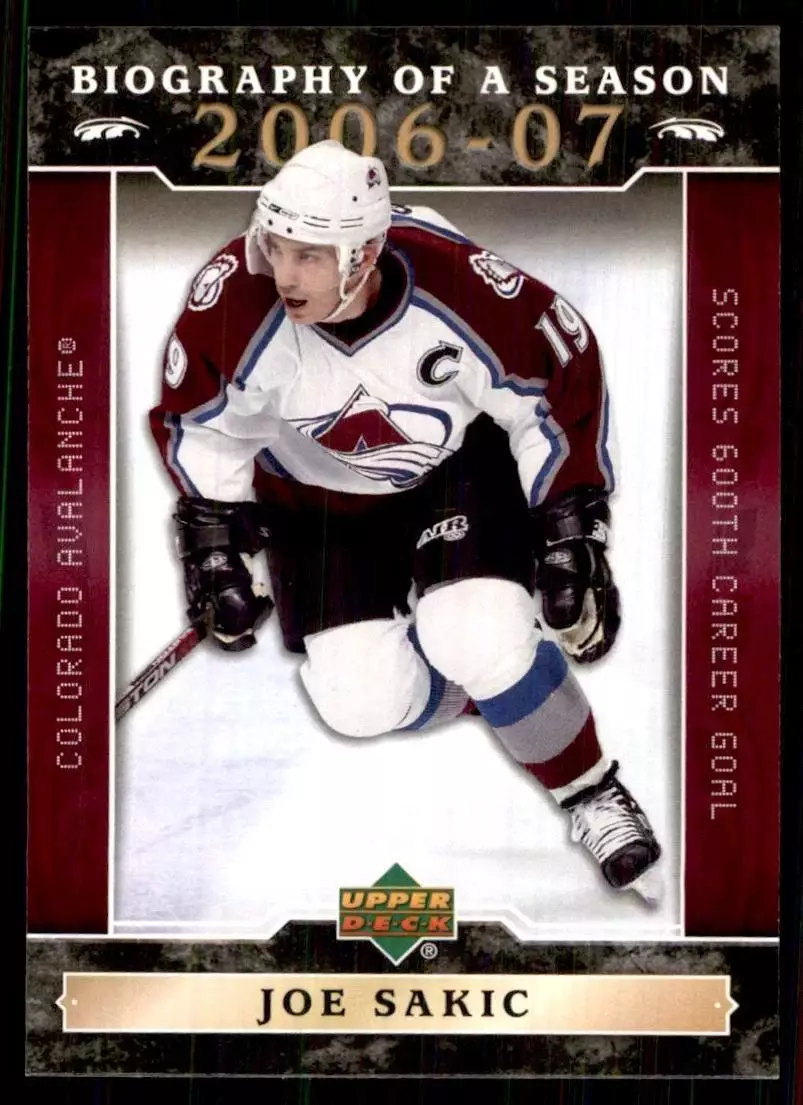 2006-07 Upper Deck Biography of a Season #BOS14 Joe Sakic
