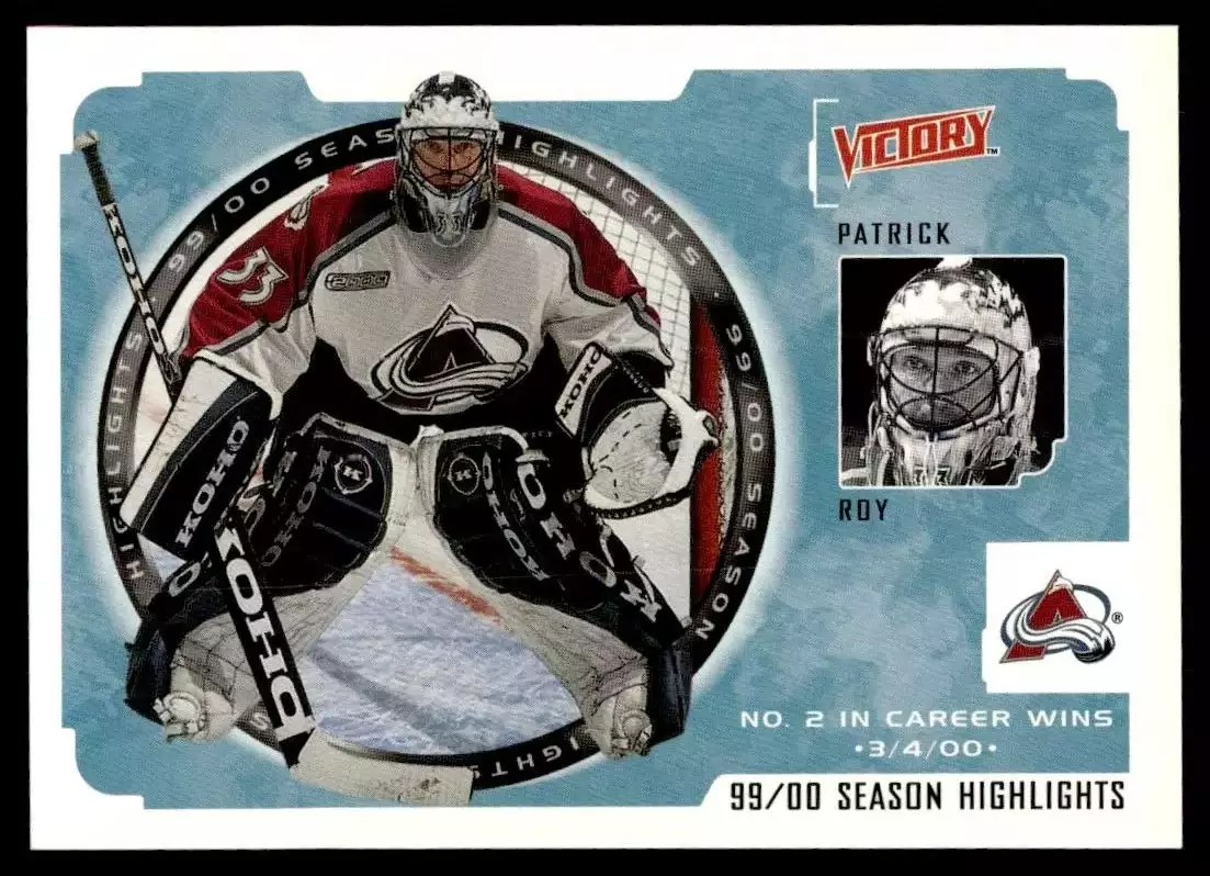 2000-01 Upper Deck Victory #244 Patrick Roy HL