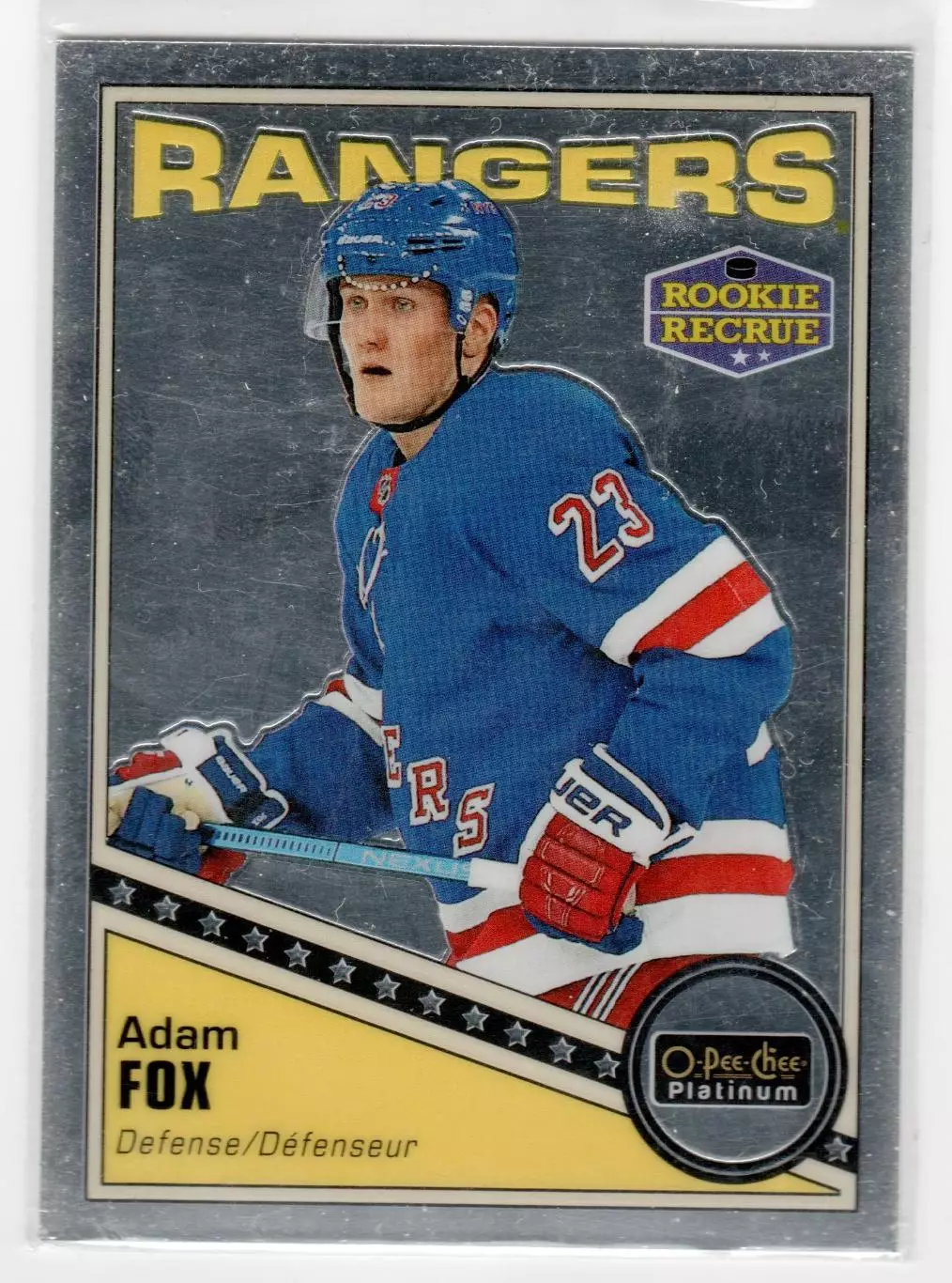 2019-20 O-Pee-Chee Platinum Retro #R73 Adam Fox