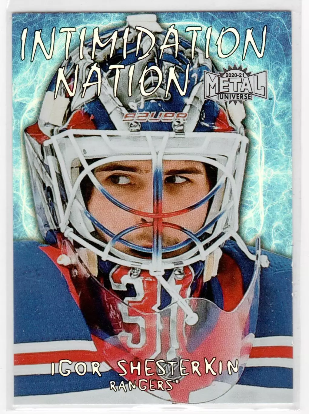 2020-21 Metal Universe Intimidation Nation #IN1 Igor Shesterkin