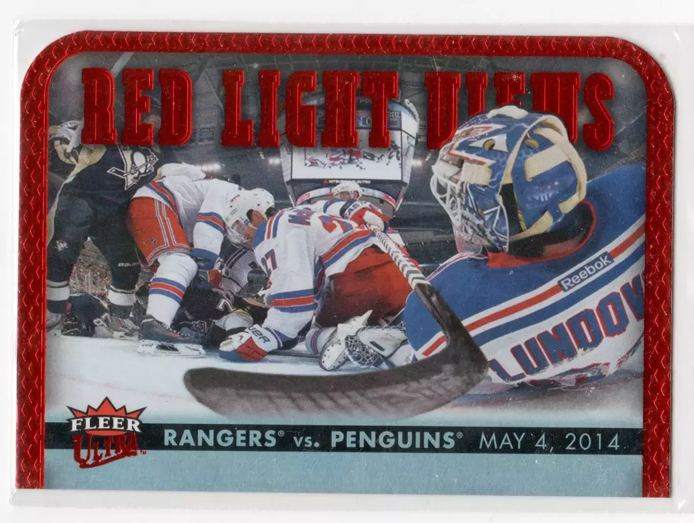 2014-15 Ultra Red Light Views #RLV6 New York Rangers vs./Pittsburgh Penguins
