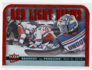 2014-15 Ultra Red Light Views #RLV6 New York Rangers vs./Pittsburgh Penguins