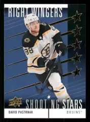 2019-20 Upper Deck Shooting Stars Right Wingers #SSR5 David Pastrnak