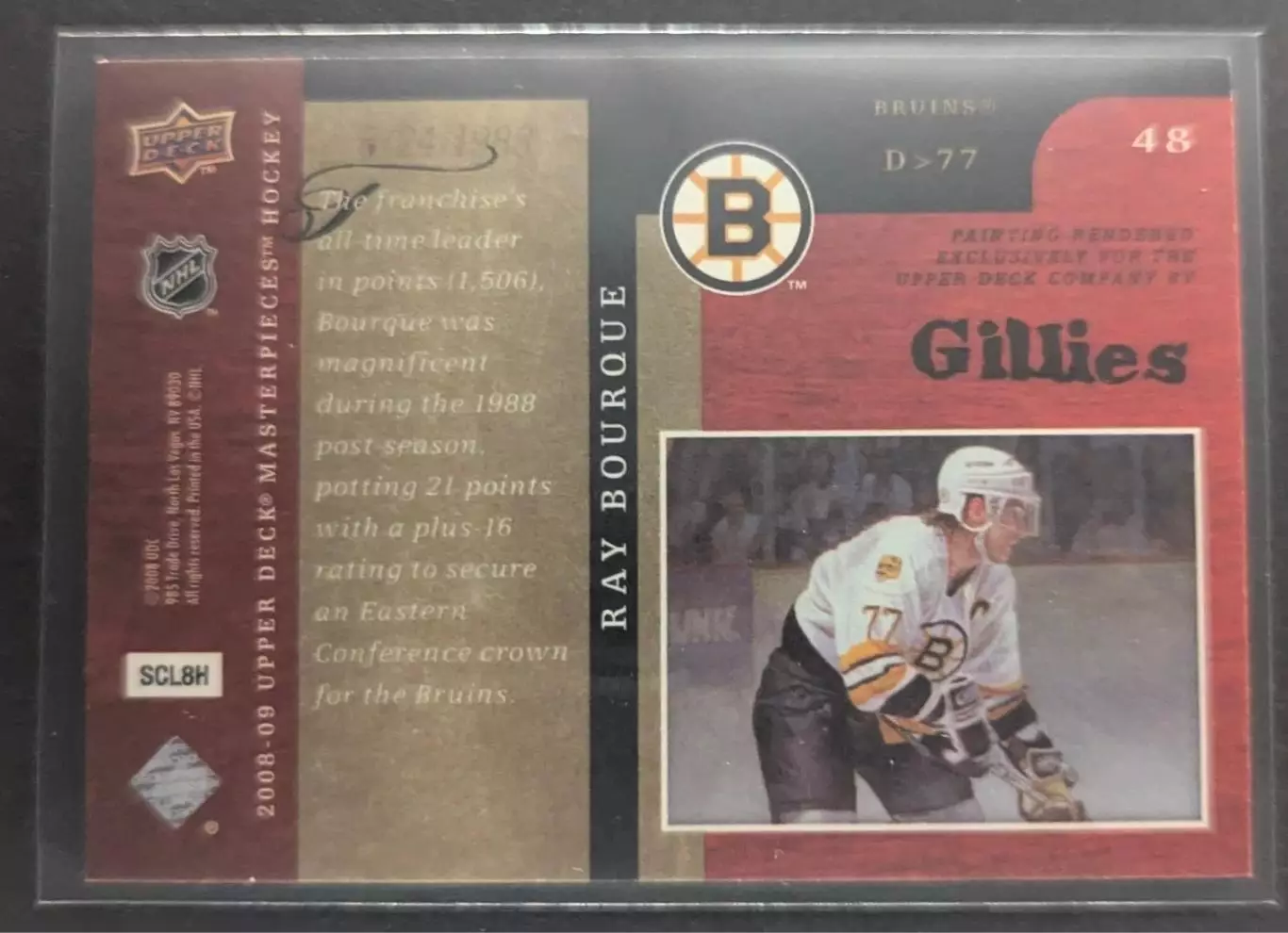2008-09 UD Masterpieces #48 Ray Bourque 1