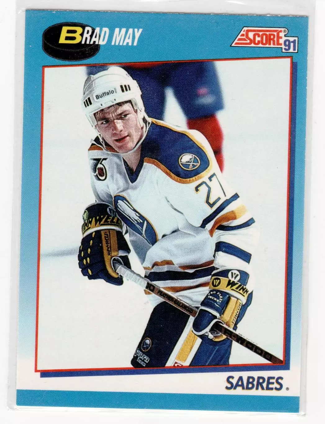 1991-92 Score Canadian Bilingual #628 Brad May