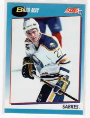 1991-92 Score Canadian Bilingual #628 Brad May