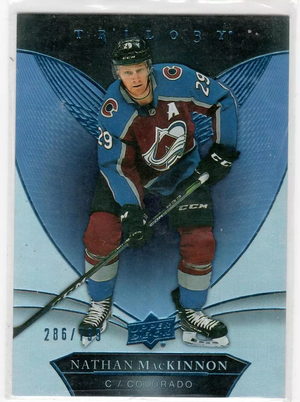 2018-19 Upper Deck Trilogy Blue #30 Nathan MacKinnon 286\799