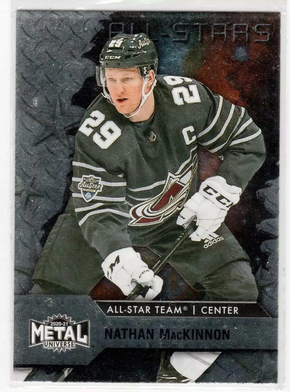 2020-21 Metal Universe #162 Nathan MacKinnon AS