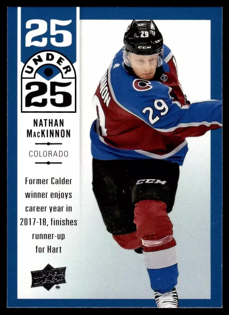 2018-19 Upper Deck 25 Under 25 #U253 Nathan MacKinnon