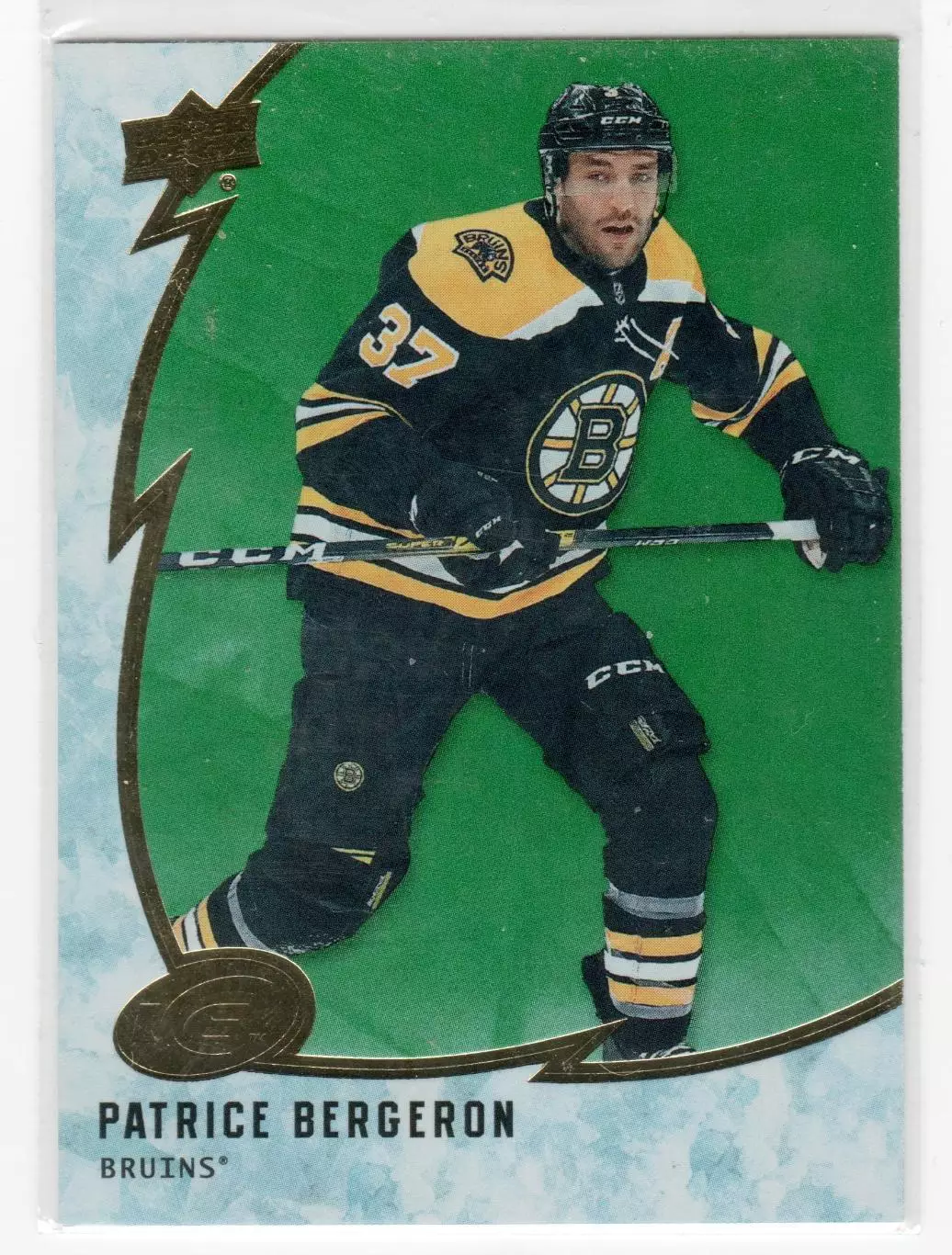 2019-20 Upper Deck Ice Green #15 Patrice Bergeron