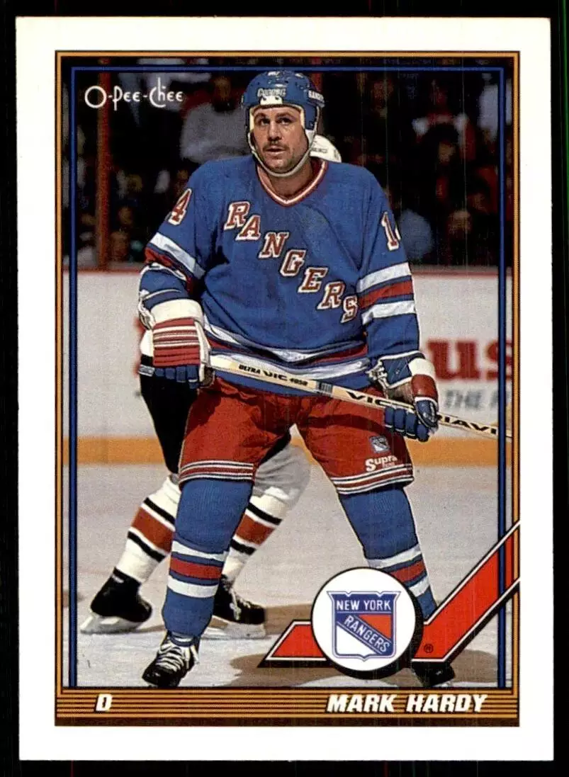 1991-92 O-Pee-Chee #406 Mark Hardy