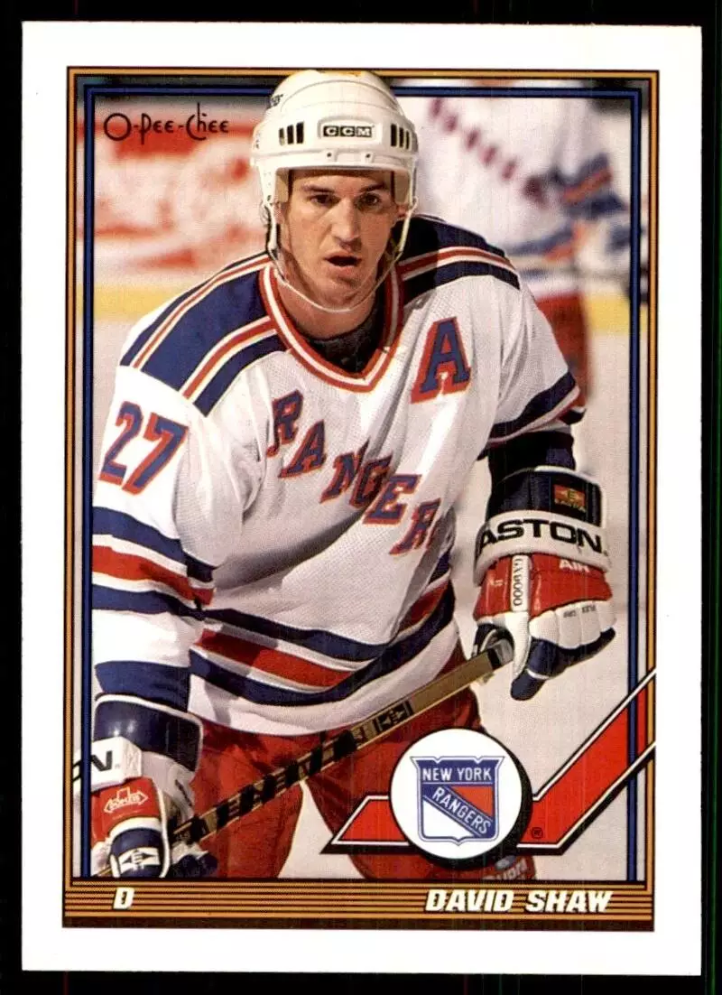 1991-92 O-Pee-Chee #306 David Shaw
