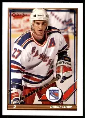 1991-92 O-Pee-Chee #306 David Shaw