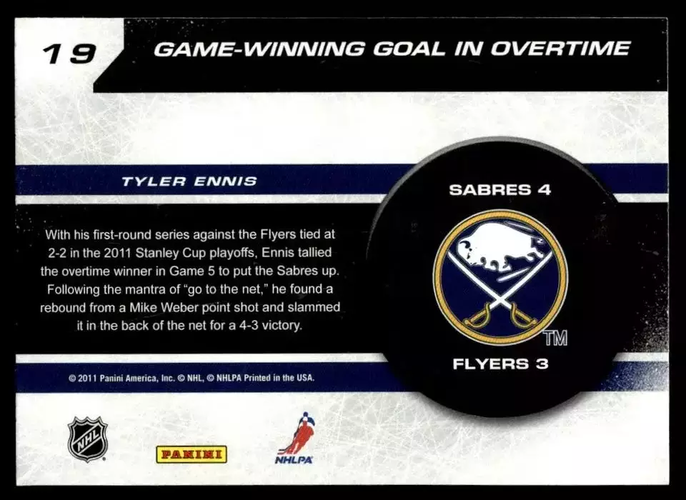 2011-12 Score Sudden Death #19 Tyler Ennis 1