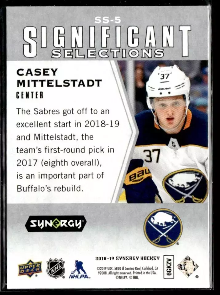 2018-19 Synergy Significant Selections #SS5 Casey Mittelstadt 1
