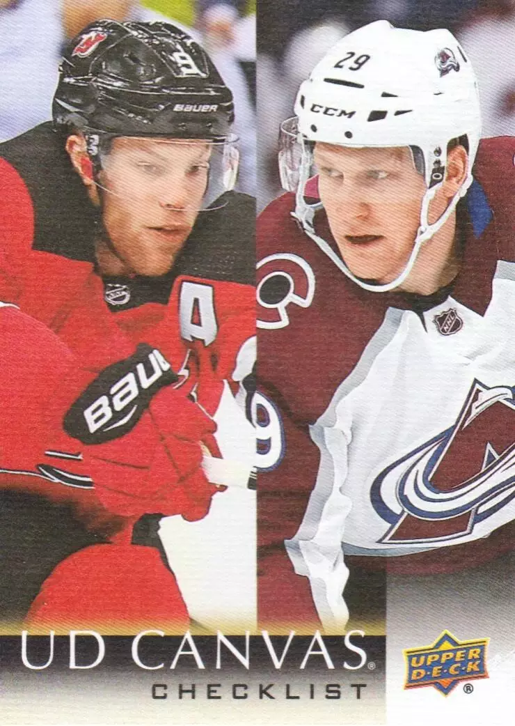 2018-19 Upper Deck Canvas #C90 Taylor Hall/Nathan MacKinnon