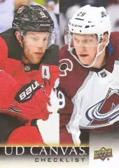 2018-19 Upper Deck Canvas #C90 Taylor Hall/Nathan MacKinnon