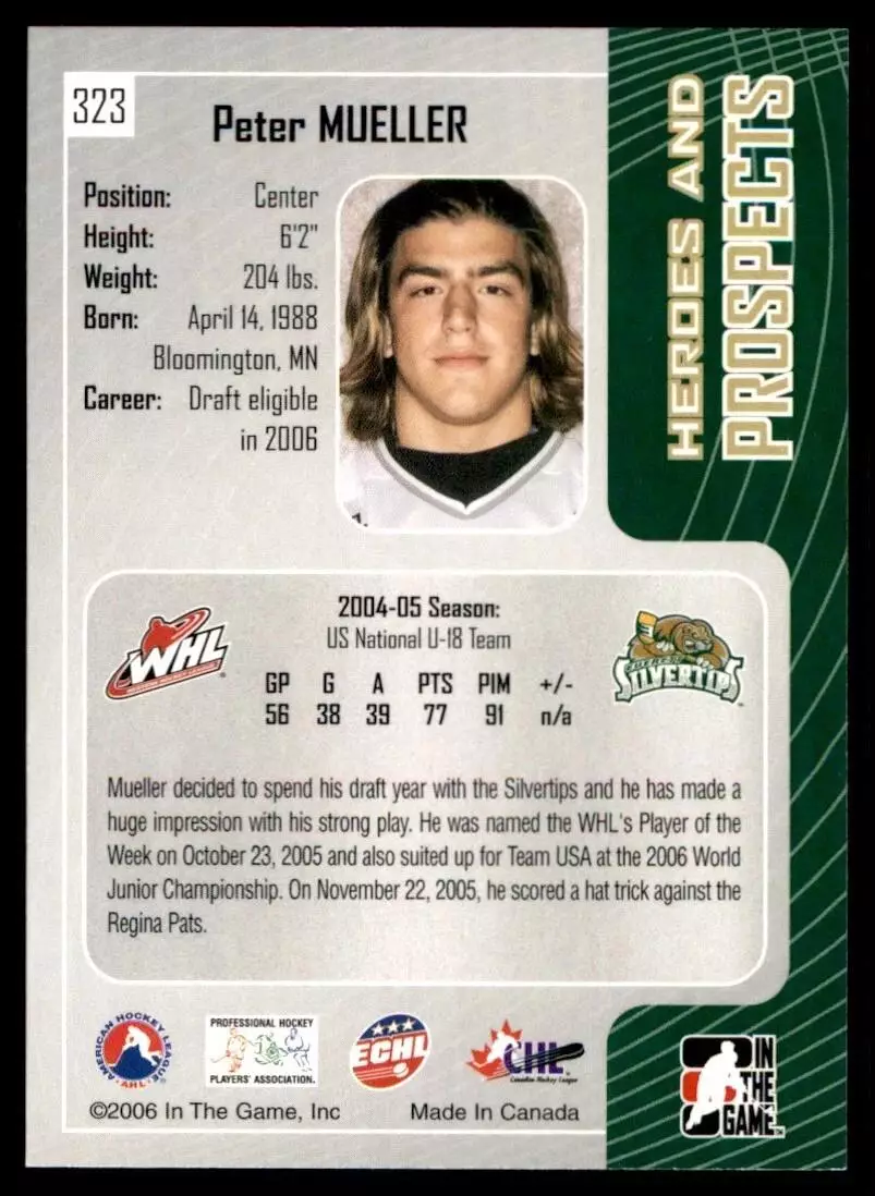 2005-06 ITG Heroes and Prospects #323 Peter Mueller 1