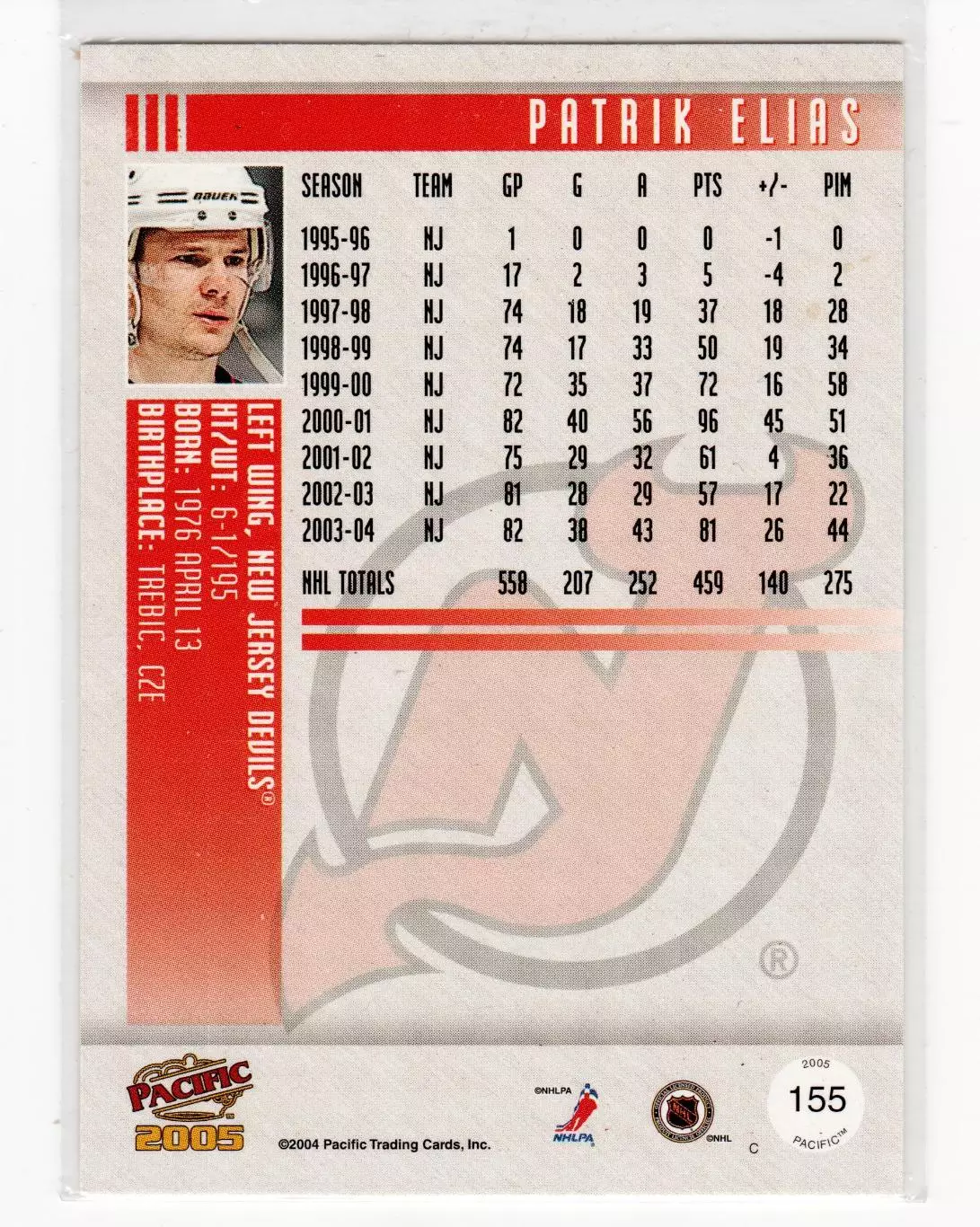 2004-05 Pacific Red #155 Patrik Elias\Metallurg Magnitogorsk 1