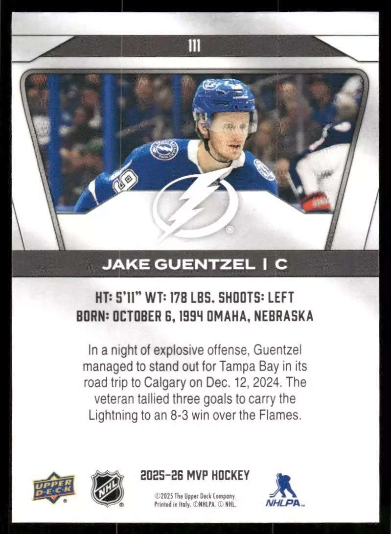 2025-26 Upper Deck MVP #111 Jake Guentzel 1