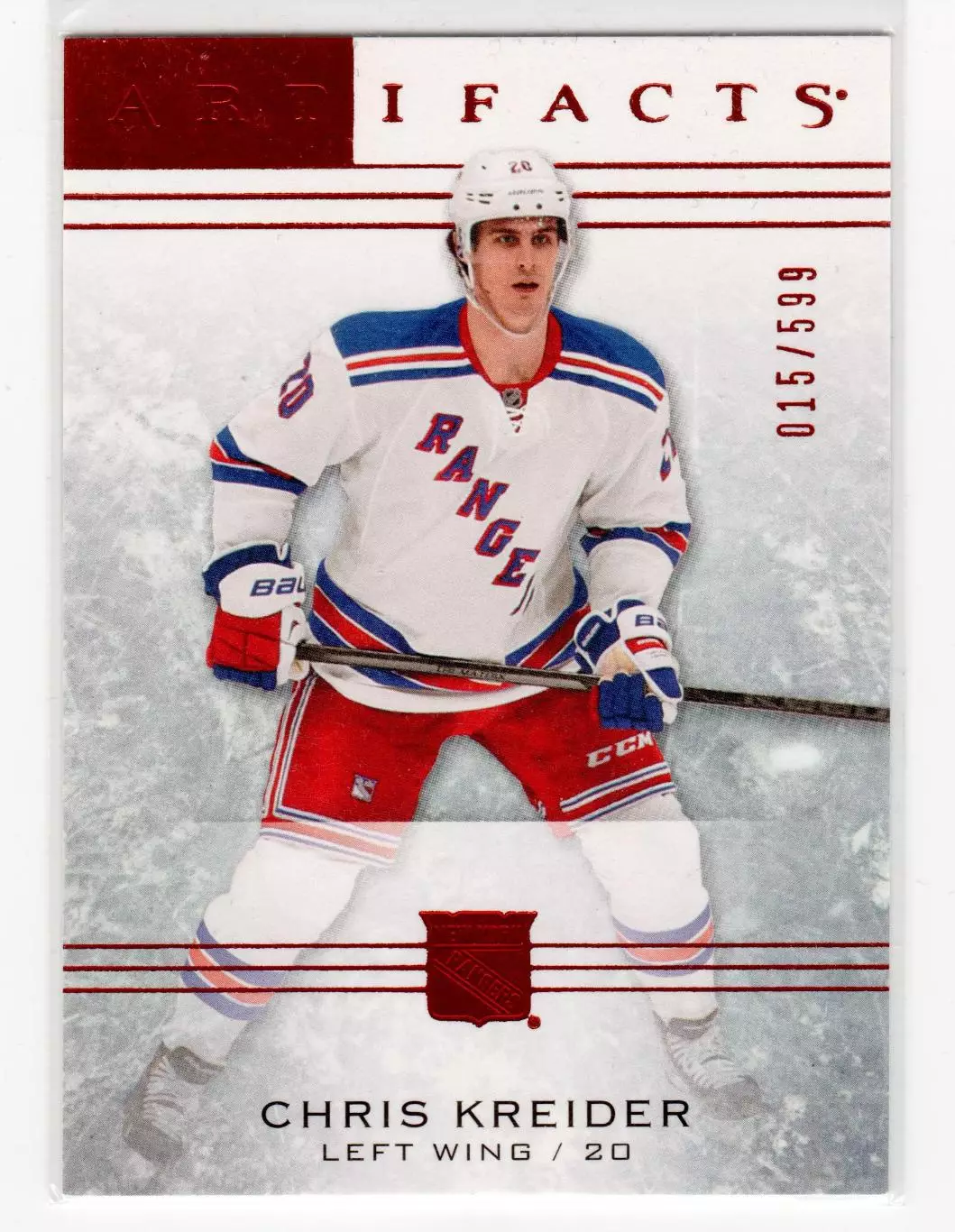 2014-15 Artifacts Ruby #59 Chris Kreider 015\599