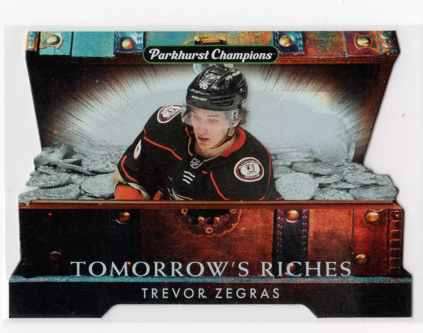 2022-23 Parkhurst Champions Tomorrow's Riches Gold #TR1 Trevor Zegras