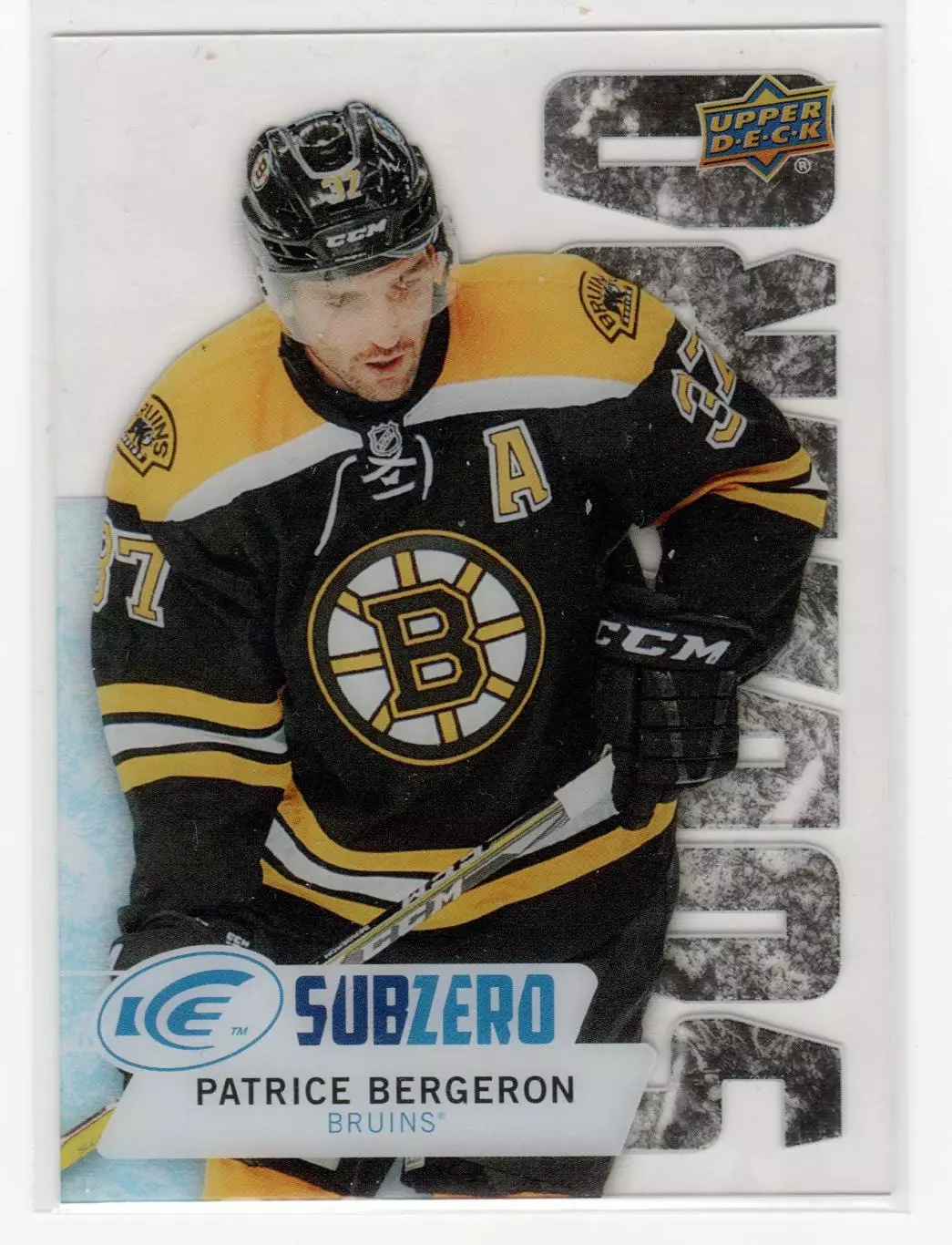 2016-17 Upper Deck Ice Sub Zero #SZ46 Patrice Bergeron